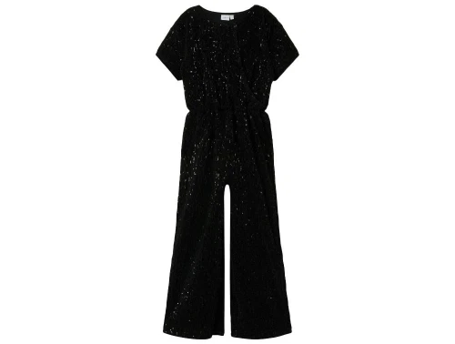 Sort buksedragt med glimmer og pailletter fra name It 13235277 Black